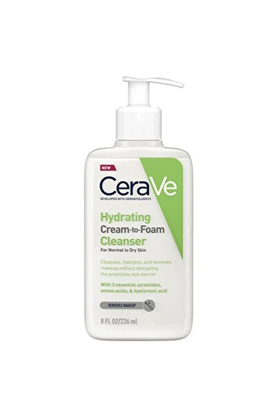 CeraVe Ενυδατικό Κρεμώδες Καθαριστικό σε Αφρό 236ml