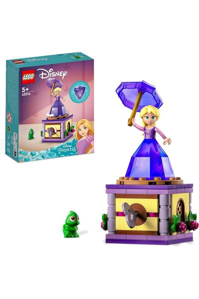 LEGO Disney Princess Twirling Rapunzel 43214 Buildable Toy with Diamond Dress...