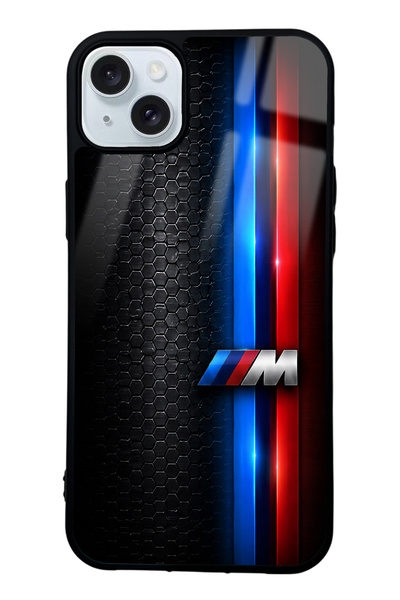 Spoyi iPhone 15 Plus Black M2 Design Glossy Phone Case