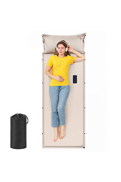 HI-FINE Portable Self-Inflating Camping Sleeping Pad, Thick Sponge Waterproof...
