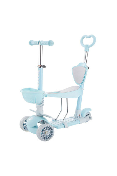 Kikka Boo Bicicletă de echilibru pentru copii 4-în-1 Makani Bonbon - Albastru...