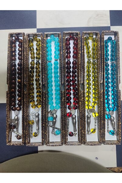 Lutti 6-Piece Gift Set of Colorful Glass Prayer Beads