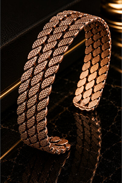 İyyaKee Men's Women's Multi-Row Copper Bracelet Wide Design Adjustable Authen...