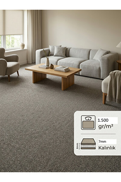 Garanti Silver Bukle Kahve Halıfleks Keçe Taban