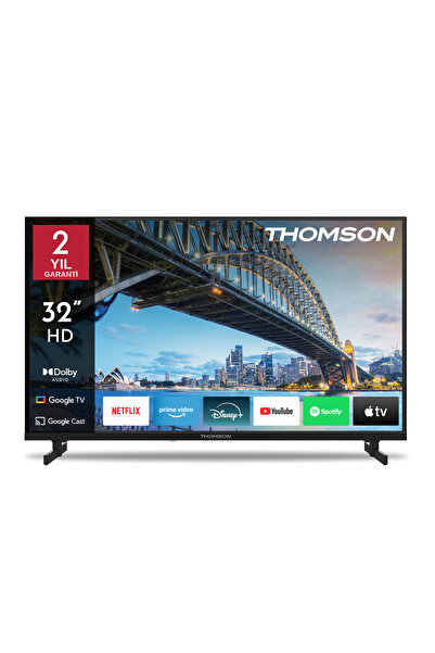THOMSON 32 İnç (80 cm) HD Smart Google TV, Sesli Kontrol, Google Cast, Dolby ...