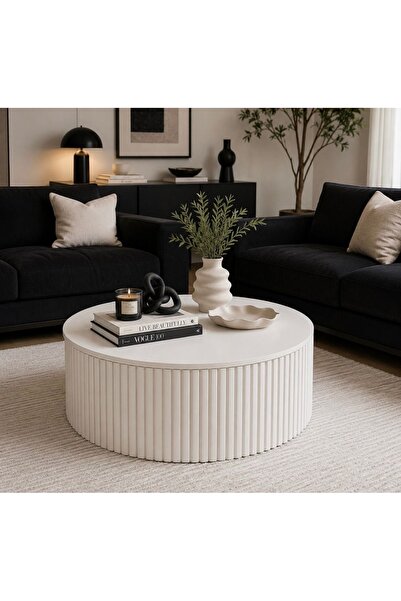 NAYAR HOME DESİGN HİRA MODERN ORTA SEHPA 80X80