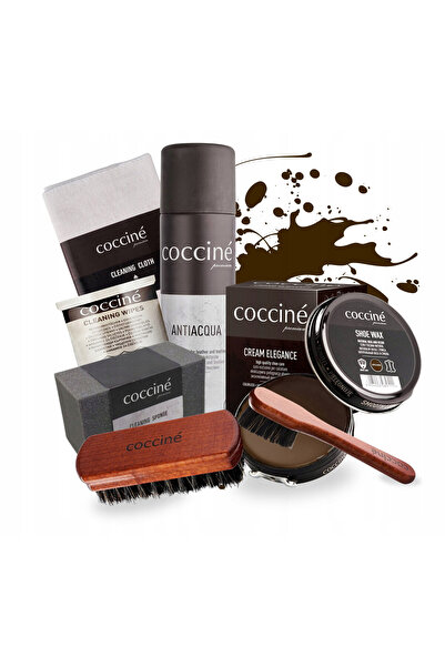 Coccine Set de ingrijire a incaltamintei, Coccine, Mega set 8 in 1, Maro, 8 a...