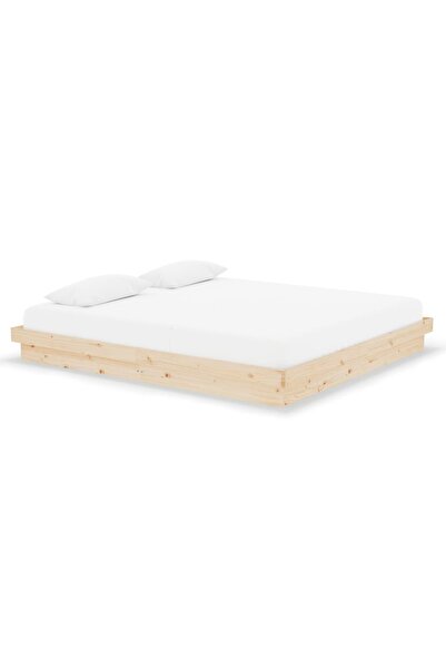 vidaxl Cadru de pat Super King, 180x200 cm, lemn masiv