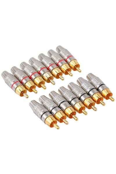 Greluma Set 14 Mufe Conectori RCA, Greluma, Montare Fara Lipire, Transmisie S...