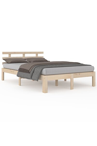 vidaxl Cadru de pat Super King, 180x200 cm, lemn masiv