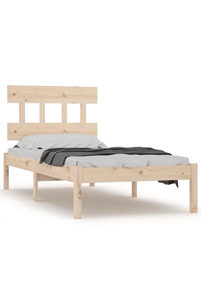 vidaxl Cadru de pat single, 90x190 cm, lemn masiv