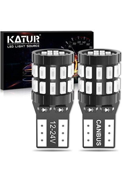 KATUR LED крушка за кола, KATUR, T10 W5W, Висока яркост, 30-SMD 3014, 12-24V,...