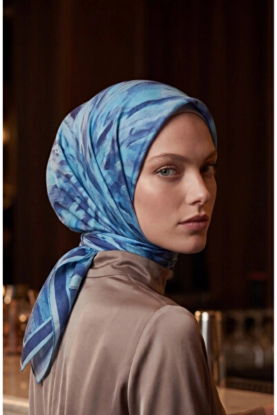 LuvenSara Luven Sara Esinti Patterned Scarf Blue