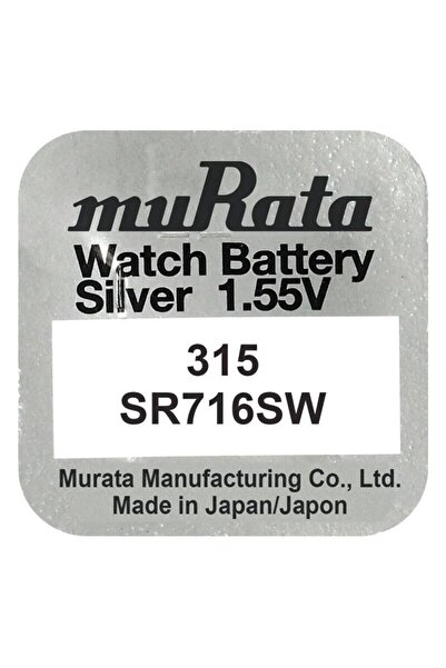 sallma Baterie 315 / SR716SW, oxid argint, 1.55V, Murata