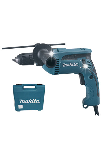 MAKİTAMİ Bormașină cu percuție LED 680W cu mandrină rapidă și valiză HP1641FK...