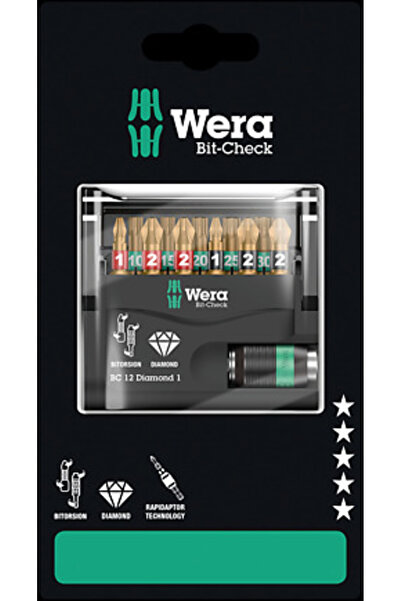 wera BITCHECK SET DE BITURI 12 DIAMOND 1 SB, 12 CZ. 05136392001