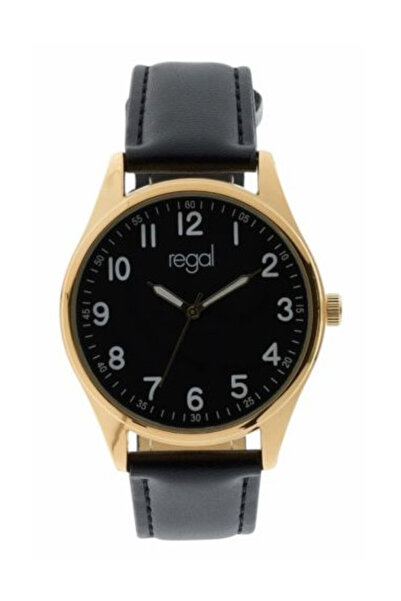 Regal Ceas linie clasica curea bleumarin, ton auriu 36mm