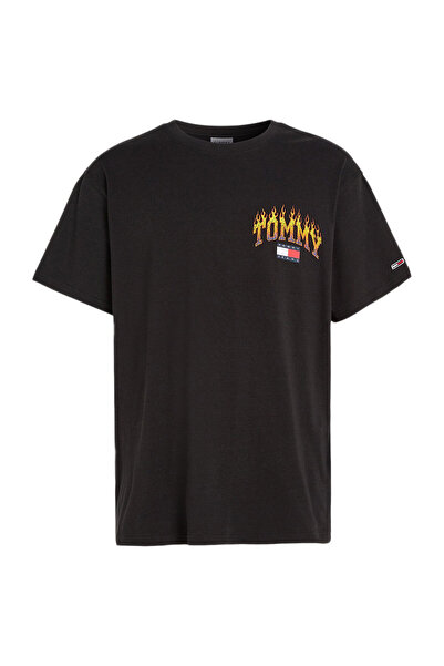 Tommy Hilfiger Tricou bărbătesc cu mânecă scurtă: Tricou Vintage cu flacără, ...