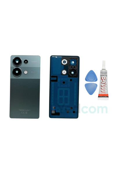 Yedcom Xia omi Redmi Note 13 Pro 4G Yeşil Uyumlu Kamera Camlı Arka Pil Kapağı...
