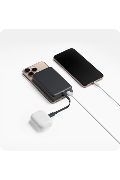 Xiaomi Power bank magnetic cu cablu 33W 10000mAh Alb