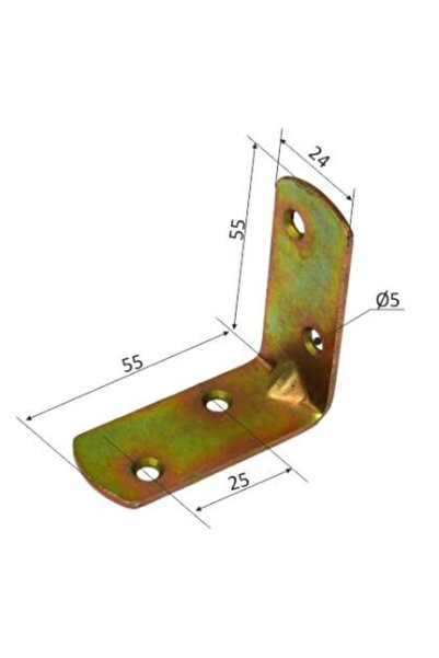 P&P Coltar Metalic Dreptunghiular 24/55x55mm