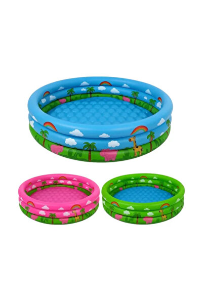 OEM Piscină gonflabilă pentru copii 61 x 22 cm – model colorat cu animale și ...
