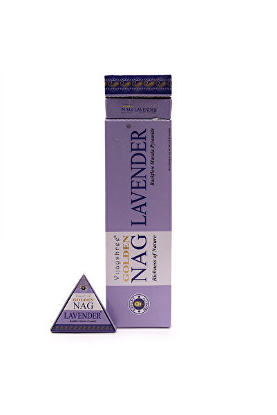 Vijayshree Conuri parfumate cu reflux JUMBO – Golden Nag LAVANDĂ | Pentru cas...