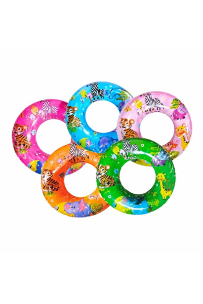 OEM Colac gonflabil pentru copii cu model de animale de safari – diverse culo...