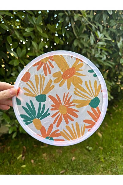 winingo 2Y Shop Yeni Nesil Desenli Katlanabilir Çantalı Yuvarlak Yelpaze (20 cm)