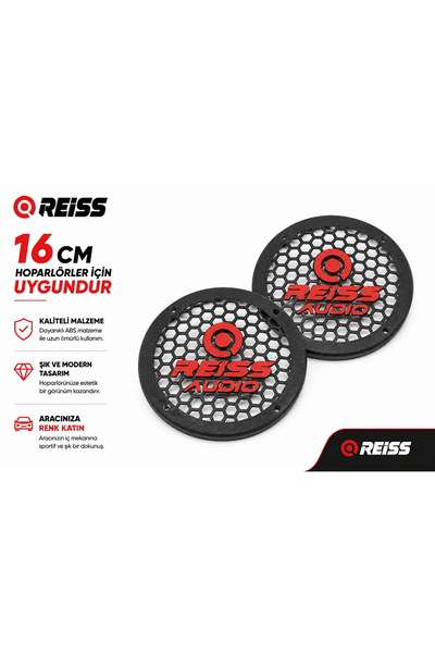 Reiss 16cm Hoparlör Kapağı - Logolu Kaliteli Plastik Midrange Hoparlör Kapak ...