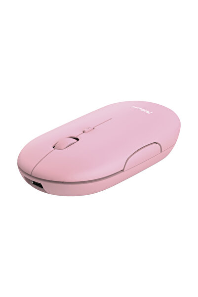 Trust Puck Mouse wireless Bluetooth reîncărcabil, Roz