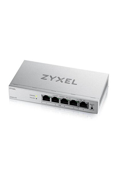 ZyXEL GS1200-5HPV3 Switch de rețea Gigabit PoE cu 5 porturi, gestionat prin web