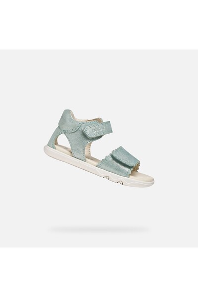 Geox Sandale de fetițe turcoaz tip barefoot Sandal Steppieup