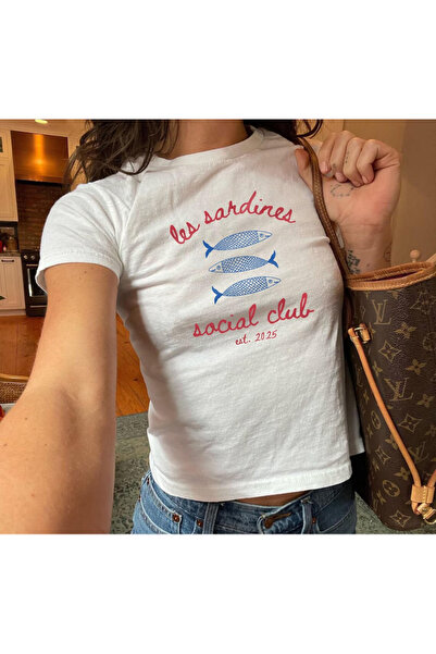 Grafftee Clothing Les Sardines Social Club Printed Women's Body Tee