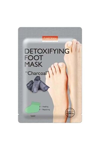 Purederm Pure derm charcoal foot cleansing and disinfecting mask - 1 piece