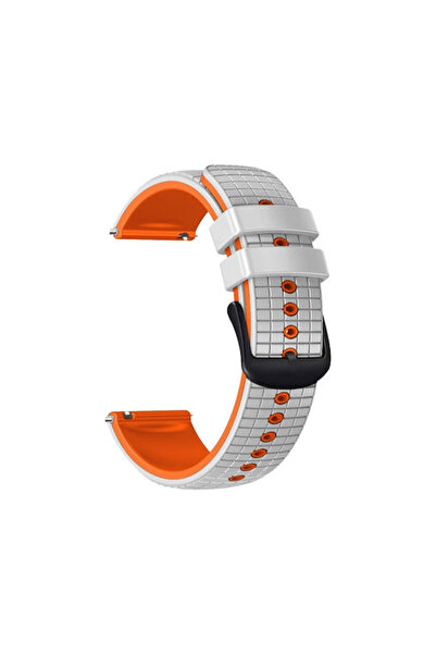 OEM Λουράκι Σιλικόνης Διχτυωτό Δίχρωμο Amazfit GTS 4 43mm GTS 4 Mini Λευκό Πο...