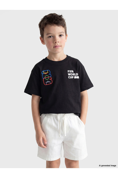 LC Waikiki Tricou de băieți imprimat cu Cupa Mondială FIFA 2026