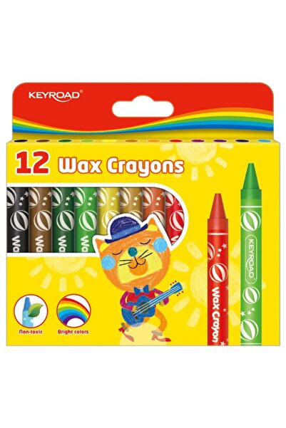 KEYROAD Creioane Candle Keyroad, 12 bucăți, 11mm, Ambalaj afișat, Mix culori