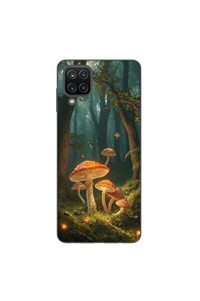 OEM Калъф, съвместим със Samsung Galaxy A12, силиконов гел TPU, с шарка на св...