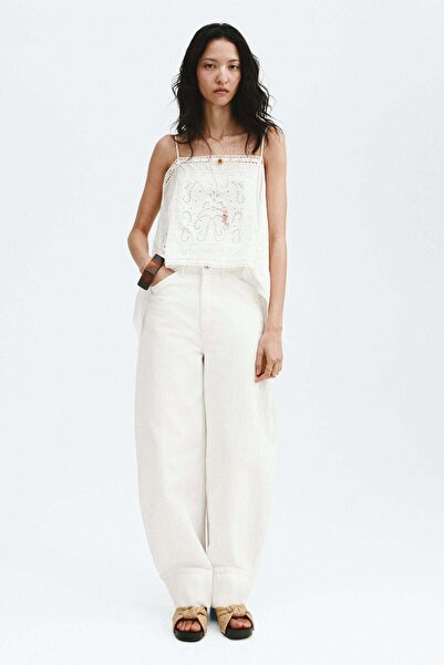 H&M Barrel Leg Regular Waist Jeans
