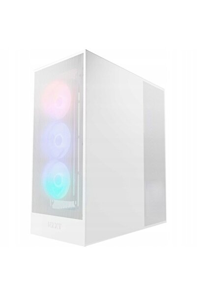 Kraft&dele Carcasă PC NZXT H7 Flow RGB 2024 Midi Tower ATX cu fereastră, albă