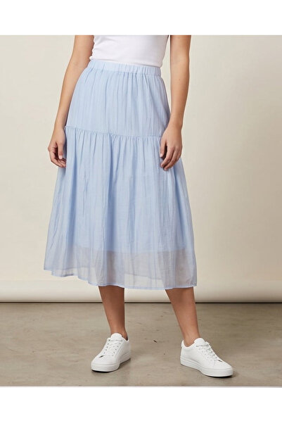 REDTAG Women Blue Textured Skirt