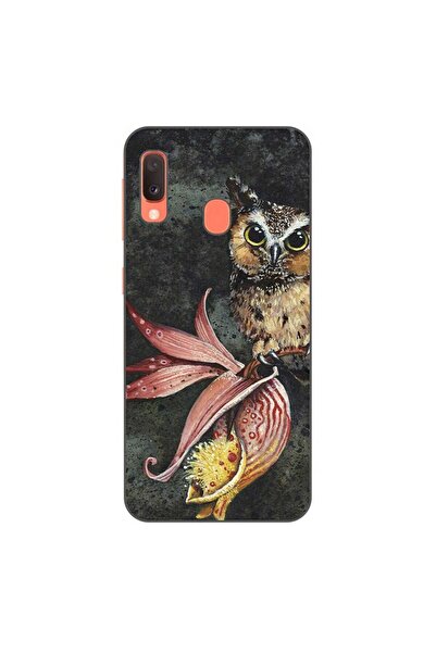 OEM Case compatible with Samsung Galaxy A20e Silicone Gel Tpu Pattern Owl Pai...