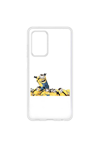 OEM Калъф, съвместим със Samsung Galaxy A32 4G, прозрачен силиконов, с десен ...