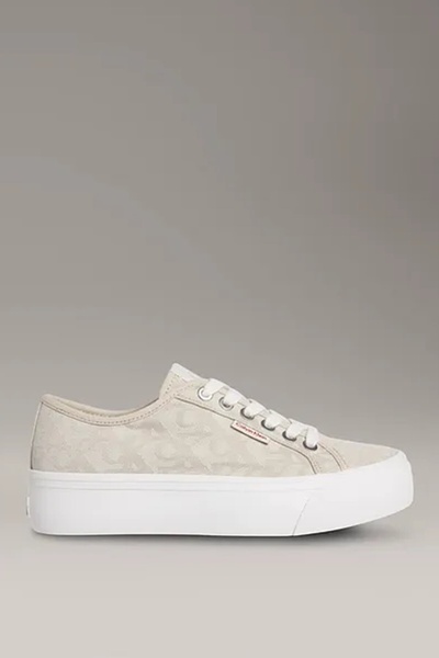Calvin Klein Jeans Kadın Vulc Flatform Jacquard Aop Ayakkabı YW0YW019650GA