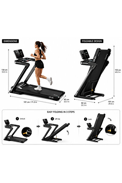 miracle fitness Smart Run Treadmill CP-5450 / 3.HP