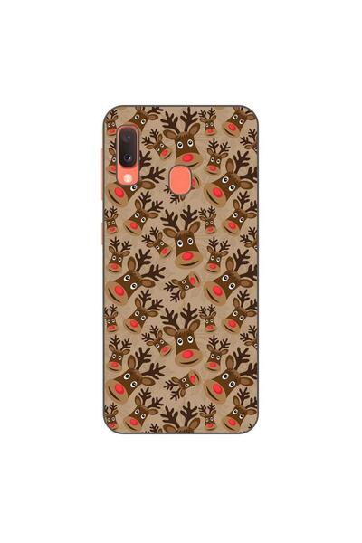 OEM Husa compatibila cu Samsung Galaxy A20e Silicon Gel Tpu Model Craciun Rud...