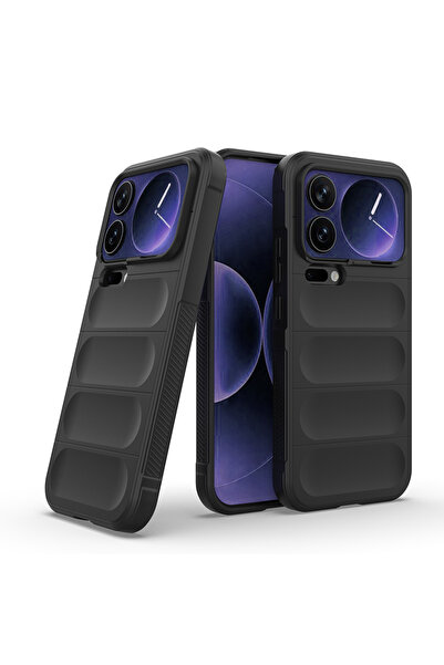 Nezih Case Mi 17 Pro Max Uyumlu Esnek Oyuklu Arka Yüzey Tasarımlı Şık Silikon...