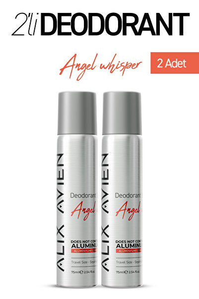 Alix Avien Alüminyumsuz Seyahat Boy Kadın Deodorant Spray İkili Set 2x75 ML -...