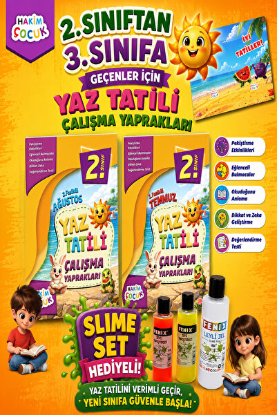 Hakim Yayınları Hakim Çocuk 2.Sınıftan 3.Sınıfa Geçenler İçin Yaz Tatili Çalı...